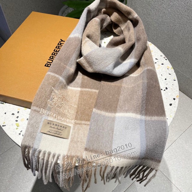 Burberry高品質進口羊絨圍巾 巴寶莉2021專櫃最新男士女士情侶羊絨圍巾  mmj1452